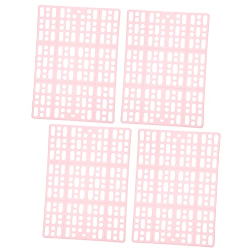 minkissy 4 Stück Kaninchenmatten Hasenkäfig-Pads Hasenfüße Pads Nistmatten Löcher Entwerfen Häschenmatten Futter Für Kaninchenkäfige Hasenkäfige Hasenpfoten Hamster Plastik Loch-pad von minkissy
