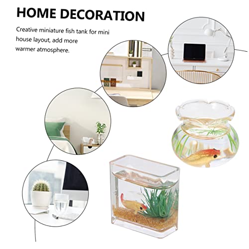 minkissy 4 Stück Realistischen Koi Fischen Mini Aquarium Puppenhaus Dekoration Winzige Tisch Ornamente für Wohnräume und DIY Mikrolandschaften Zufällige Farbe Zufällige Farbe von minkissy