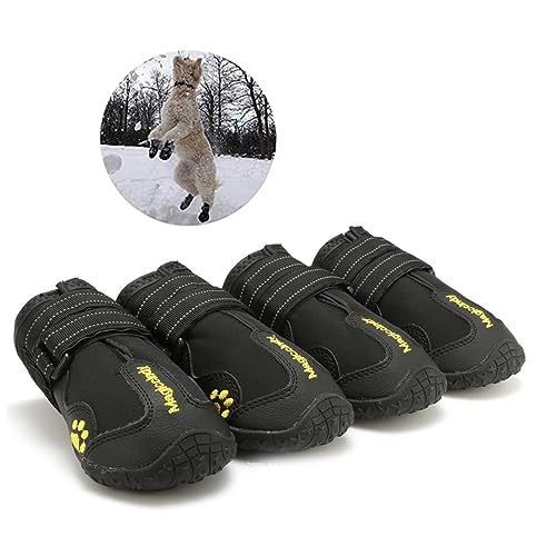 minkissy 4 Stück Schneestiefel Für Haustiere Haustierschuhe Für Welpen Hund Warme Stiefel Haustierschuhe Für Katzen Haustierschuhe Für Sommer Hundeschuhe Weihnachtsstiefel Herbst Und Winter von minkissy