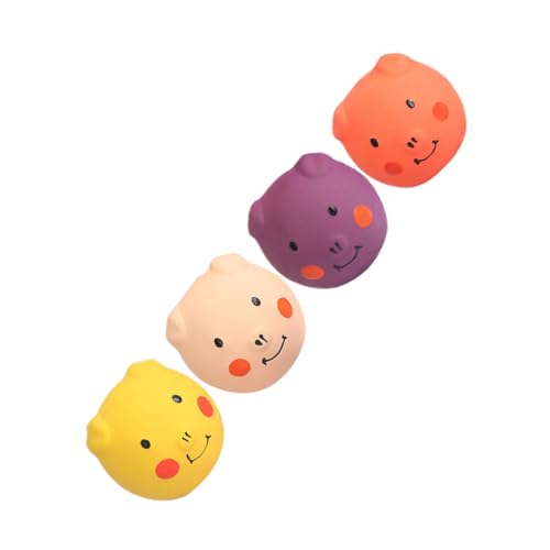 minkissy Quietschspielzeug Für Hunde 4 Stück Schweineform Kauspielzeug Für Hunde Quietschendes Haustierzubehör Leckerli-Spielzeug Für Hunde von minkissy