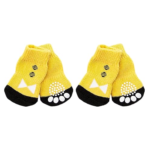 minkissy 4 Stück Sockenschuhe Haustier Socken Hundepfote -Hund von minkissy