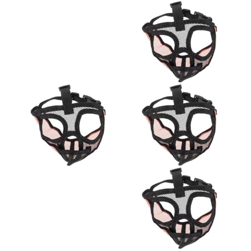 minkissy 4 Stück atmungsaktive Gesichtsmaske Mesh-Gesichtsmaske Maulkorb für Haustiere maschenbedeckte Schnauzen Mesh-Hundemasken Maulkorb für mittelgroße Hunde Maulkorb für Hunde im Freien minkissy 4 Stück atmungsaktive Gesichtsmaske Mesh-Gesichtsmaske Maulkorb für Haustiere maschenbedeckte Schnauzen Mesh-Hundemasken Maulkorb für mittelgroße Hunde Maulkorb für Hunde im Freien von minkissy