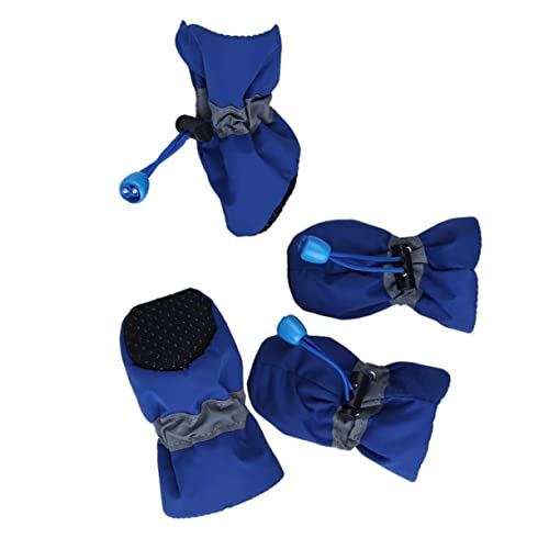 minkissy 4 Stück Haustierschuh-Regenstiefel Stiefel Für Hunde Hundeschuhe Regenschuhe Für Hunde Hundestiefel Für Kleine Hunde Haustierschuhe Warm Halten Schutzpolster von minkissy