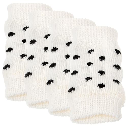 minkissy Beinwärmer für Hunde 4er-Pack Strickdesign Warm Atmungsaktiv Beinschutz für Haustiere von minkissy