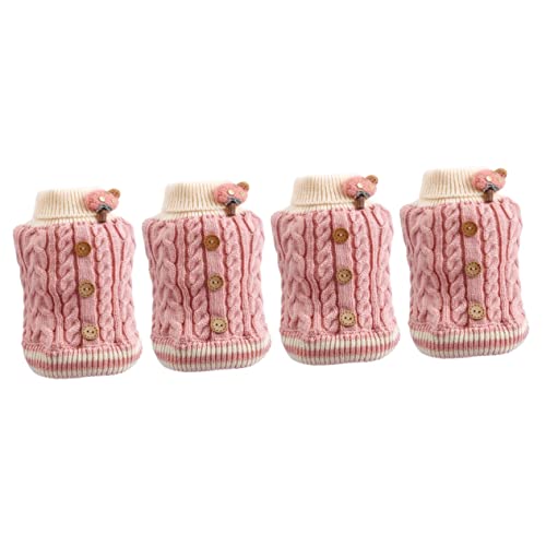 minkissy 4 stücke Welpen Baumwolle Weste Katze Outfits Gestrickte Haustier Pullover Kleine Hund Pullover Katze Kostüme Hund Winter Mantel Doggy Pullover Hund Winter Hoodie Welpen Hoodie Stoff minkissy 4 stücke Welpen Baumwolle Weste Katze Outfits Gestrickte Haustier Pullover Kleine Hund Pullover Katze Kostüme Hund Winter Mantel Doggy Pullover Hund Winter Hoodie Welpen Hoodie Stoff von minkissy