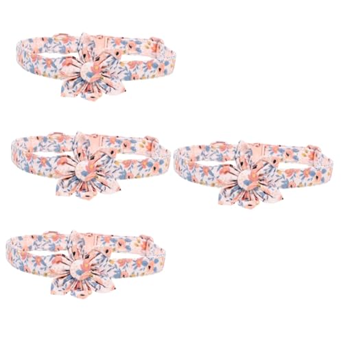 minkissy 4 x Blumenhalsband, niedliches Hundehalsband, ädchen, Hundehalsband, Welpen, BO, verstellbares Hundehalsband, Katzenhalsband, verstellbar, Welpenhalsbänder für Katzenstreu, Choker, süßes minkissy 4 x Blumenhalsband, niedliches Hundehalsband, ädchen, Hundehalsband, Welpen, BO, verstellbares Hundehalsband, Katzenhalsband, verstellbar, Welpenhalsbänder für Katzenstreu, Choker, süßes von minkissy