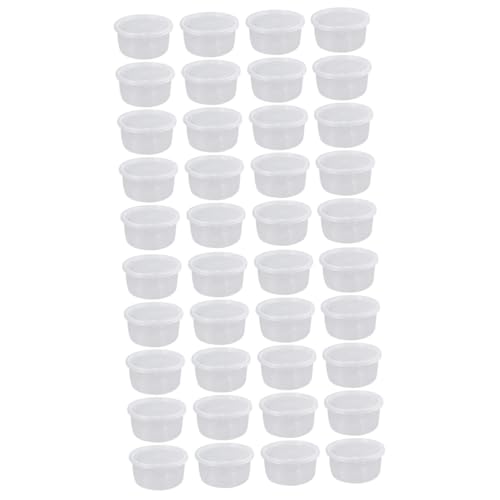 minkissy 40 STK Aufzuchtbox für Insekten Käfig Terrarien Bodenbürste Tier Futterboxen für Insekten Reptilienzuchtboxen Container Insektenkiste Fütterungsbox Terrarium Plastik Weiß von minkissy