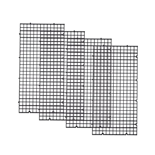 4pcs Egg Crate for Aquarium Egg Crate Black Aquarium Board Hatchery Separation Net Aquarium Separation Net Fish Segregation Board Net Fish Net Fish Tank Fischnetz von minkissy