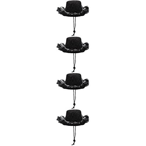minkissy 4pcs Haustier Hut Hund Cosplay Hut Haustier Kostüm Krippe Zubehör entzückende Welpen Hut Katze Kostüm Hut Haustier Abstufung Kappen Katze Hut Stirnband Hut Dekorative Hund Hut Kätzchen Tuch von minkissy
