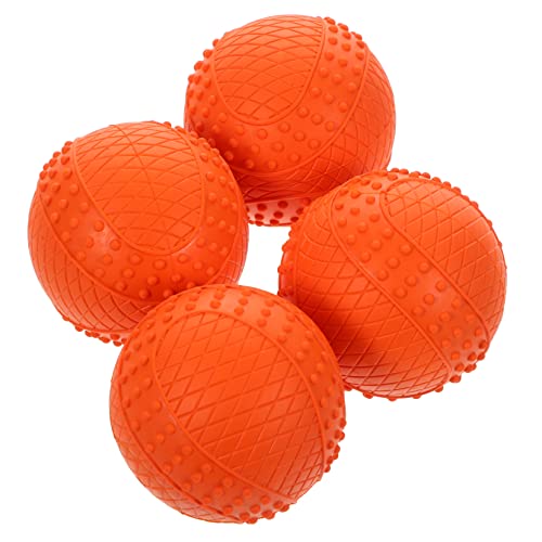 minkissy 4pcs rubber dog ball dog molar toy dog chew toys dog playing ball puppy ball toys pet exrecise ball sound dog toys pet chew toy balls pet chew ball interactive ball von minkissy