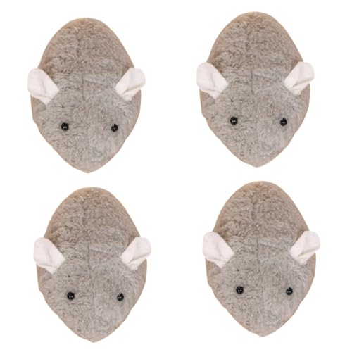 minkissy 4pcs simulation mouse toy cat fetch toy interactive cat toy Wind up mouse cat toy Cat entertainment toy plush figure toys soft toy cat mice moving mouse toy cat wind upmouse toys von minkissy