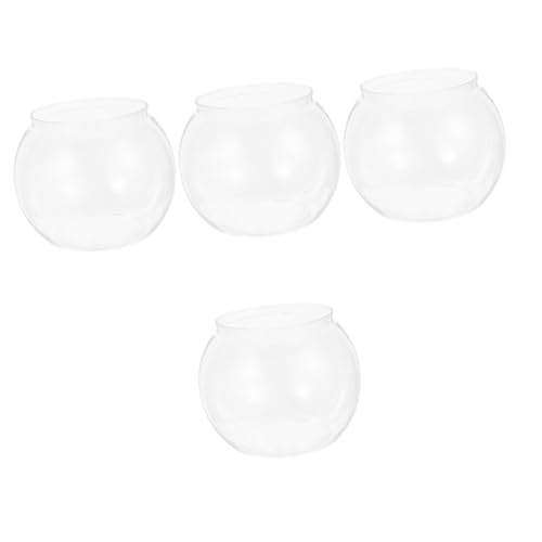 minkissy 4pcs transparent round fish tank fish bowls for betta fish aquarium tank fish bowl vase aquariums vase pot candle bowl holder fall prevention the pet succulent plants office minkissy 4pcs transparent round fish tank fish bowls for betta fish aquarium tank fish bowl vase aquariums vase pot candle bowl holder fall prevention the pet succulent plants office von minkissy