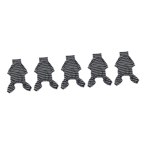 minkissy 5 Stück Haustier-Sommerkleidung, Sommer-Outfits, Sommer-Kleidung, Haustierbedarf, dekorative Haustierkleidung, Haustier-Pyjama für Hunde, gestreiftes Tank-Top, Hunde-Shirt, Polyester, minkissy 5 Stück Haustier-Sommerkleidung, Sommer-Outfits, Sommer-Kleidung, Haustierbedarf, dekorative Haustierkleidung, Haustier-Pyjama für Hunde, gestreiftes Tank-Top, Hunde-Shirt, Polyester, von minkissy
