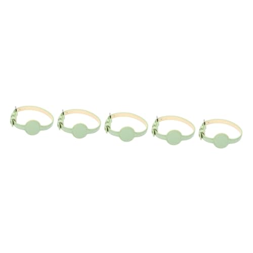 minkissy 5 stücke Haustier Pu Halsband Welpen Liefert Pu Haustier Katze Halsband Zubehör Katze Kragen Whelping Supplies Whelping Outdoor Dekorationen Praktische Katze von minkissy
