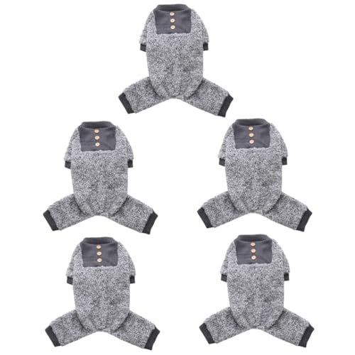 minkissy 5 stücke Haustier Pyjamas Junge Pyjamas Haustier Zubehör Jungen Kostüme Einteilige Welpen Kleidung Hund Kleidung für Haustiere Home Welpen Kostü Haushalt Welpen Kleidung Dekorative Welpen von minkissy