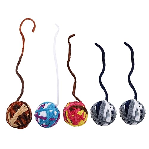 minkissy 5St Garnknäuel für Katzenspielzeug Spielzeug für Kätzchen Wollfilzspielzeug für Katzen Spielzeuge Katzenjagdball Kätzchen-Ball-Spielzeug die Katze Wollknäuel Beißball Katzenball minkissy 5St Garnknäuel für Katzenspielzeug Spielzeug für Kätzchen Wollfilzspielzeug für Katzen Spielzeuge Katzenjagdball Kätzchen-Ball-Spielzeug die Katze Wollknäuel Beißball Katzenball von minkissy