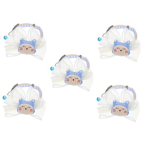 minkissy 5St Haustier Halskette Welpenhalsband Bandhalsband Charm-Halskette Halsketten eine Halskette Katzenfliege dekoratives Katzenhalsband die Katze schmücken Zubehör Krawatte Polyester minkissy 5St Haustier Halskette Welpenhalsband Bandhalsband Charm-Halskette Halsketten eine Halskette Katzenfliege dekoratives Katzenhalsband die Katze schmücken Zubehör Krawatte Polyester von minkissy