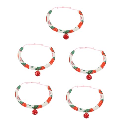 minkissy 5-teiliges Entzückendes Haustierhalsband Für Katzen: Dekoratives Kätzchenhalsband Mit Verschleißfestem Design von minkissy