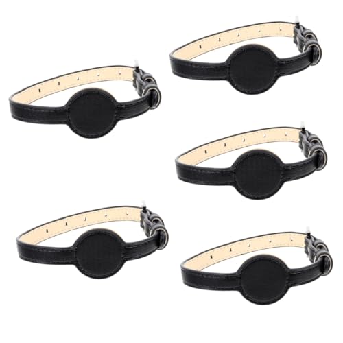 minkissy 5St PET-Pu-Kragen Halskragen Dekoration Kätzchenhalsbänder Ornament bequemes Katzenhalsband Tracer-Design-Kragenverzierung Leicht Krawatten Tracking-Gerät Dekorationen schmücken von minkissy