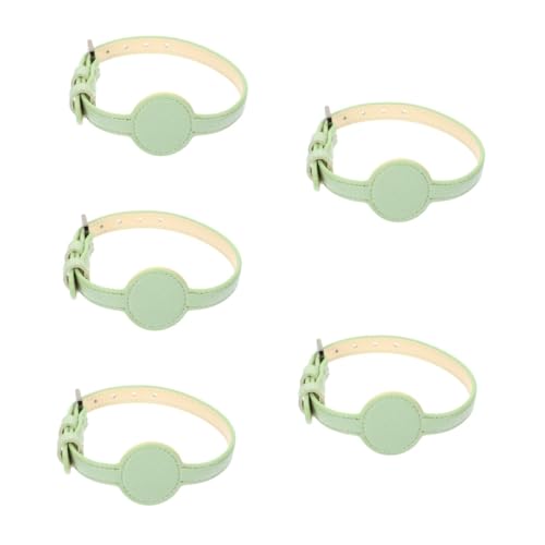 minkissy 5St PET-Pu-Kragen zughalsband für große Hunde welpenhalsband Welpenhalsbänder für kleine Welpen für Neugeborene Welpen Kätzchenhalsband Outdoor-Zubehör Haustierzubehör von minkissy