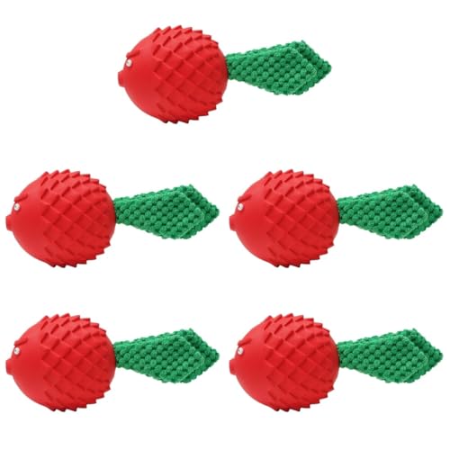 minkissy 5pcs Tooth cleaning dog toy chew toys pet toys puppy toy dogman toys small dog toys tiny dog toys puppy dog toys puppy chew toy teething toy for puppy the dog pet supplies plastic von minkissy