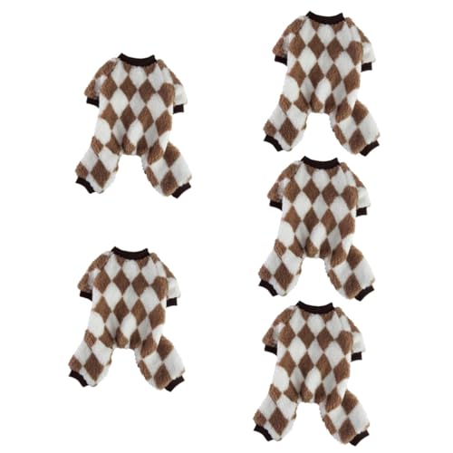 minkissy 5pcs clothes for pets dog costume dog pajamas knits clothing present pets large dog accessories dog jumpsuit wear-resistant puppy costume dog supply Herbst and winter clothes shirt von minkissy
