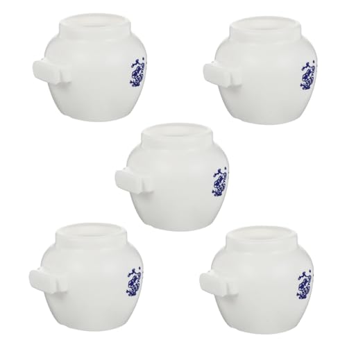 minkissy 5pcs food cup birds bowl cup parrot water cup sittich water feeder papagei food feeder cockatiel feeding dishes birds feeder bird water bowl bird food conical plastic white von minkissy