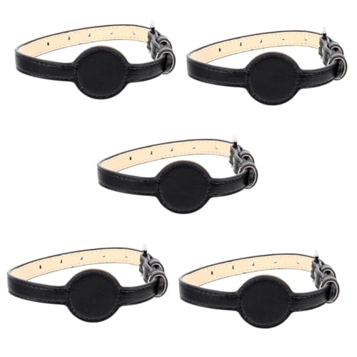 minkissy 5pcs pet pu collar puppy collar collars whelping supplies Cat Safety Collar puppies supplies cat collar accessories outdoor decoration collar adornments kitten lightweight von minkissy