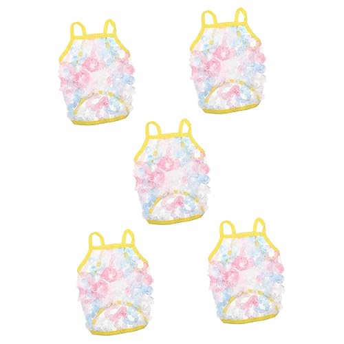 minkissy 5pcs pet vest Comfortable Dog Clothes Puppy Vest dog cooling doggie printed period pads for dogs large costumes for dogs halloween shirts cat vest breathable cotton thin vest von minkissy