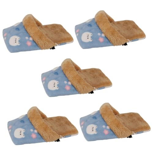 minkissy 5pcs pig cotton nest guinea pig nest bunny cages pets sleeping bed guinea pig house small pet sleep mat hamster sleeping bag squirrel guinea pig cuddle bed rabbit fabric blanket von minkissy