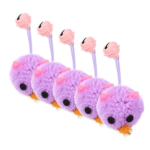 minkissy Katzenspielzeug-Set für Haustiere 5-teilig Weiche Mäuse Katzenspielzeug Kätzchenmaus Interaktives Spielzeug Glocke für Hauskatzen minkissy Katzenspielzeug-Set für Haustiere 5-teilig Weiche Mäuse Katzenspielzeug Kätzchenmaus Interaktives Spielzeug Glocke für Hauskatzen von minkissy
