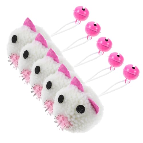 minkissy 5stücke Teiliges Katzen-spielzeugset Plüsch-mäuse Cartoon-Form Interaktive Katzen-spielzeuge Mit Glocke Für Aktive des Spielverhaltens minkissy 5stücke Teiliges Katzen-spielzeugset Plüsch-mäuse Cartoon-Form Interaktive Katzen-spielzeuge Mit Glocke Für Aktive des Spielverhaltens von minkissy