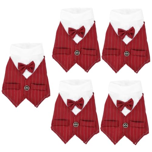 minkissy 5stücke Hundekostüm Hochzeit Anzug Für Haustiere Elegantes Shirt Für Hunde Rotes Festkleid Für Hochzeiten Und Feiern Große Hunde Atmungsaktives Und Waschbares Material minkissy 5stücke Hundekostüm Hochzeit Anzug Für Haustiere Elegantes Shirt Für Hunde Rotes Festkleid Für Hochzeiten Und Feiern Große Hunde Atmungsaktives Und Waschbares Material von minkissy