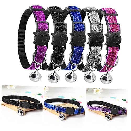 minkissy 5st Katzenhalsband Welpen Welpen-id-Halsband Glockenkragen Kleintierhalsband Welpenhalsbänder Für Kleine Welpen Schnalle Zubehör Die Klingel Funkeln Schleife minkissy 5st Katzenhalsband Welpen Welpen-id-Halsband Glockenkragen Kleintierhalsband Welpenhalsbänder Für Kleine Welpen Schnalle Zubehör Die Klingel Funkeln Schleife von minkissy