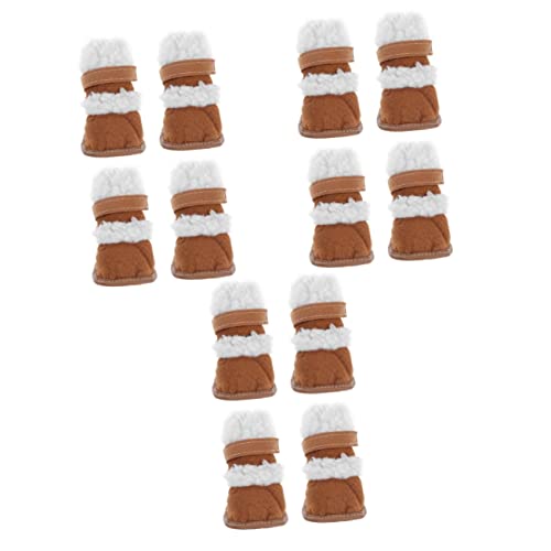 minkissy 3er-Set Einzigartige Schneestiefel Für Hunde Warme Haustierschuhe Für Welpen – 2 Paar X 3 von minkissy