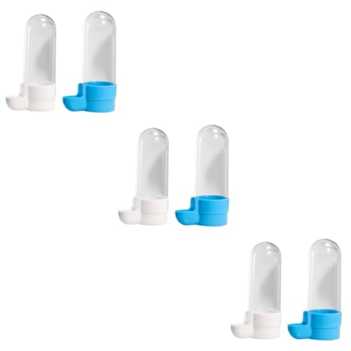 minkissy 6 Pcs bird drinker bird cage feeder Bird Feeding Tool auto feeder bird drinking bottle bird water fountain Parrot Water Fountain automatic pigeon feeder pet stuff pvc food squirrel von minkissy