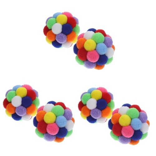 minkissy 6 Pcs cat ball interactive cat toy indoor cat toy plush toys pet toy kitten colorful cat plush toy for indoor cats cat toy with bell plush cat toy ball sound ball plush ball minkissy 6 Pcs cat ball interactive cat toy indoor cat toy plush toys pet toy kitten colorful cat plush toy for indoor cats cat toy with bell plush cat toy ball sound ball plush ball von minkissy