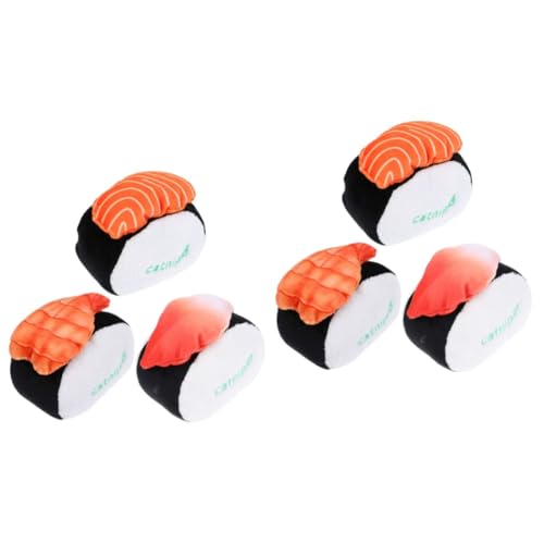 minkissy 6 Pcs cat sushi toy cat snack toy cat chew toys Cat Plush bite toys Cat plush Sound Toys cat nip toys cat birthday teaser stuffed puppy dog plush catnip plush toy pet cat the cat minkissy 6 Pcs cat sushi toy cat snack toy cat chew toys Cat Plush bite toys Cat plush Sound Toys cat nip toys cat birthday teaser stuffed puppy dog plush catnip plush toy pet cat the cat von minkissy