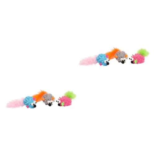 minkissy 6 Pcs mouse cat toy teething toys Cats Chaser Toys Stuffed Toy teaser toys interactive cat toy cat interactive chew toy pet toys Mouse Shape Cat Toys Mop fleece cat mouse molar minkissy 6 Pcs mouse cat toy teething toys Cats Chaser Toys Stuffed Toy teaser toys interactive cat toy cat interactive chew toy pet toys Mouse Shape Cat Toys Mop fleece cat mouse molar von minkissy