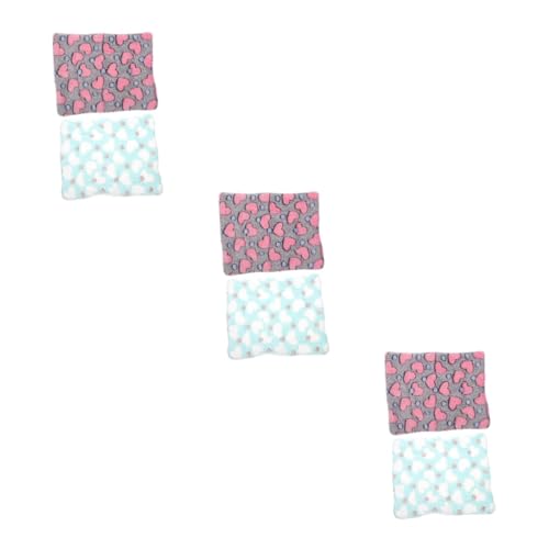 minkissy 6 Hamster Pad wollige Plüschdecken Fleecedecken Hasen-Schlafunterlage Bettwäsche aus Meerschweinchen-Fleece Plüsch-Meerschweinchen-Hamster-Matte minkissy 6 Hamster Pad wollige Plüschdecken Fleecedecken Hasen-Schlafunterlage Bettwäsche aus Meerschweinchen-Fleece Plüsch-Meerschweinchen-Hamster-Matte von minkissy