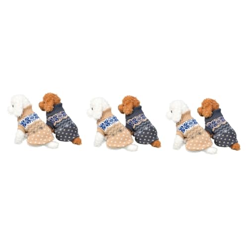 minkissy 3sets Pet Fashion Hundemantel Beige Grau Haustier Pullover Robustes Material Elegantes Design 2 Stücke * 3 minkissy 3sets Pet Fashion Hundemantel Beige Grau Haustier Pullover Robustes Material Elegantes Design 2 Stücke * 3 von minkissy