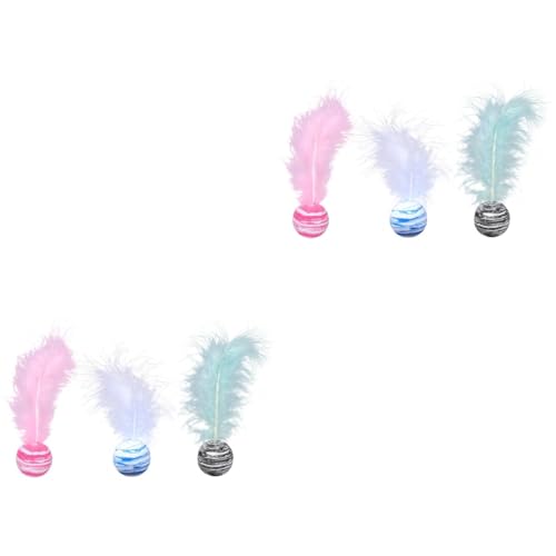 minkissy 6 STK Katzenspielzeugball Kätzchen Spielzeug Interaktives Katzenspielzeug Interaktive Bälle für Katzen Ballspielzeug für Katzen Katzenbedarf Sternenkugel Eva Haushalt minkissy 6 STK Katzenspielzeugball Kätzchen Spielzeug Interaktives Katzenspielzeug Interaktive Bälle für Katzen Ballspielzeug für Katzen Katzenbedarf Sternenkugel Eva Haushalt von minkissy