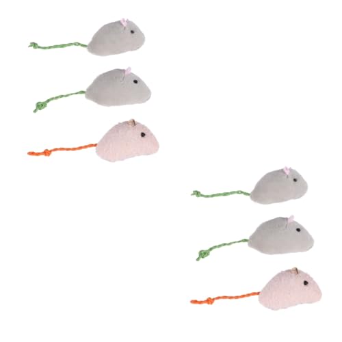 minkissy 2sets Haustier Katzenspielzeug Simulation Plüsch Mäuse Interaktives Katzenkätzchenspielzeug Für Geistige Und Körperliche 3pcs * 2 minkissy 2sets Haustier Katzenspielzeug Simulation Plüsch Mäuse Interaktives Katzenkätzchenspielzeug Für Geistige Und Körperliche 3pcs * 2 von minkissy