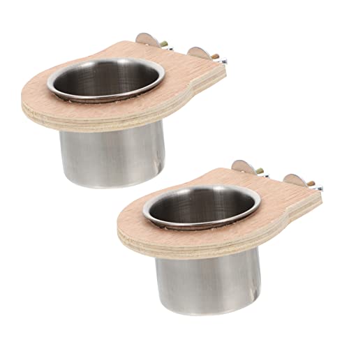 minkissy 6 STK Wasserbecher Trog Wassernapf für Welpen Welpenzubehör Trink Gläser Wassergläser Schüssel zum Aufhängen für Papageienkäfige Fressnapf für Nymphensittiche füttern Zubringer von minkissy