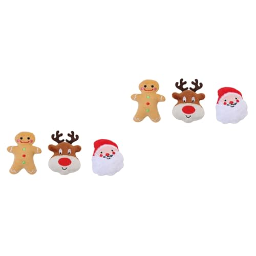 minkissy 6 STK Weihnachtsspielzeug für Haustiere Beißspielzeug Haustier Backenzahn Plüsch Welpe Plüschtier Spielzeuge Kauspielzeug für Haustiere Backenzahnspielzeug für Haustiere Bissfest minkissy 6 STK Weihnachtsspielzeug für Haustiere Beißspielzeug Haustier Backenzahn Plüsch Welpe Plüschtier Spielzeuge Kauspielzeug für Haustiere Backenzahnspielzeug für Haustiere Bissfest von minkissy