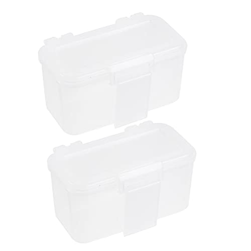 minkissy 6 STK Wurmkiste Kleiner durchsichtiger Behälter Futterbehälter für Reptilien Autozubehör für Männer klarer Behälter tragbar Terrarium Insektenköder Köderbox Regenwurm Plastik Weiß von minkissy
