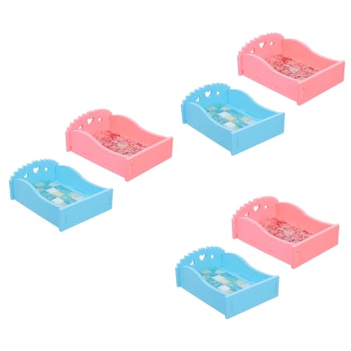 minkissy 6 Stück Hamster Kühlplatte Kaninchen Kühlung Hamster Schlafen Bett Kaninchenstall Outdoor Hamster Kühlbett Meerschweinchen Hamster Ice Pad Hamster Kühlbrett Haustier Kühlpad PVC von minkissy