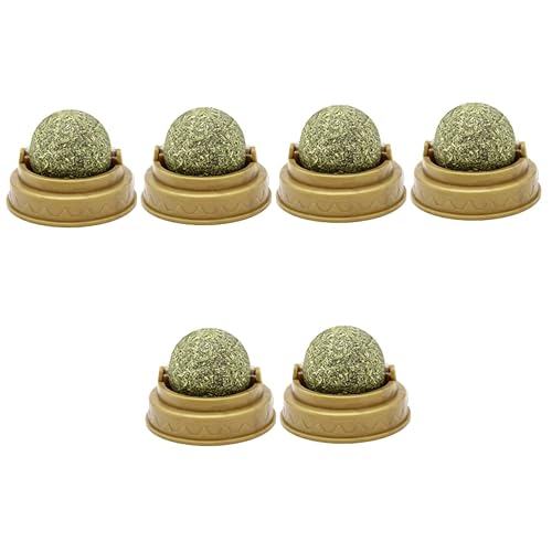 minkissy 6stücke Katzen-leckball Aus Katzenminze Fester Snack Verdauung Zahnpflege Und Spielspaß Für Katzen Langlebig Und Sicher Für Zahnfleisch Für Glatte Oberflächen minkissy 6stücke Katzen-leckball Aus Katzenminze Fester Snack Verdauung Zahnpflege Und Spielspaß Für Katzen Langlebig Und Sicher Für Zahnfleisch Für Glatte Oberflächen von minkissy