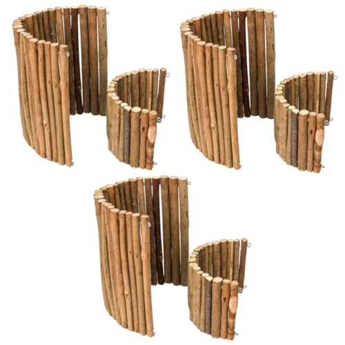 minkissy 6 Versteckzaun für Reptilien Kletterbrücke aus Holz Kletterleiter aus Holz Hamster gehege hamstergehege biegsames Spielzeug großer Laufstall Reptilienzubehör Schildkröte Tier von minkissy