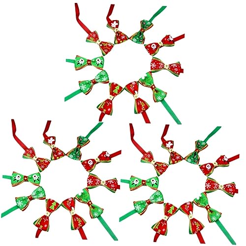 minkissy 60 STK Welpenhalsbänder Für Kleine Welpen Weihnachtshundehalskette Welpen Welpe Fliege Kleines Hundehalsband Babykostüm Haustier-Halskette Santa-Kragen Der Hund Krawatte minkissy 60 STK Welpenhalsbänder Für Kleine Welpen Weihnachtshundehalskette Welpen Welpe Fliege Kleines Hundehalsband Babykostüm Haustier-Halskette Santa-Kragen Der Hund Krawatte von minkissy